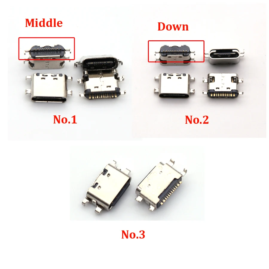10 Adet C Tipi USB şarj aleti Şarj Jakı Bağlantı Noktası Fişi yuva konnektörü İletişim Lenovo S5 K520 Tablet X705 TB-X605F X605L X605 X605M