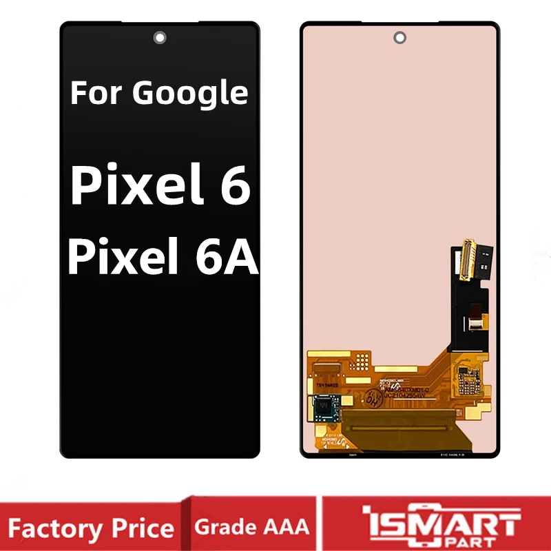 Orijinal Google Pixel 6 İçin 6A LCD ekran dokunmatik ekranlı sayısallaştırıcı grup Piksel 6A LCD Değiştirme Test TAMAM