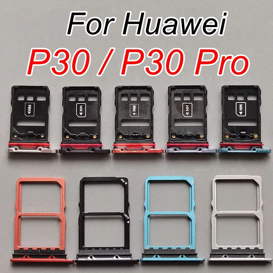 SIM Kart Tepsileri İçin P30 Pro SIM Yuvası Soket Mikro SD Tutucu Adaptörü Değiştirme İçin Huawei P30 ELE-L29 ELE-L09 ELE-L04 VOG