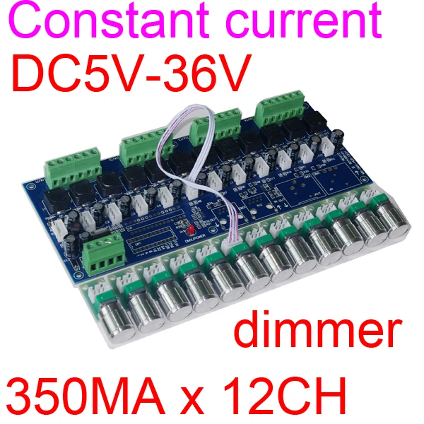 3 adet 350 / 700ma sabit akım 12CH DC5V-36V dmx 512 dimmer sürücü 350 / 700MA*12CH LED DMX512 dekoder RJ45 XRL 3 P LED şerit için