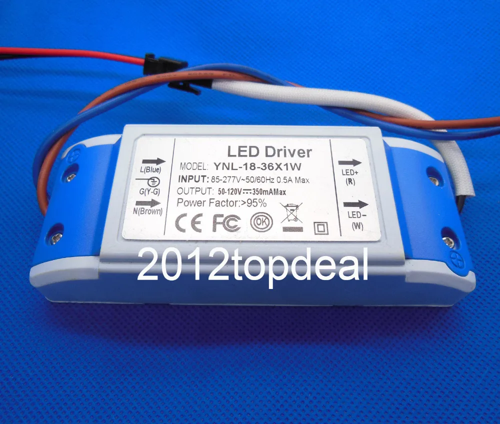 LED elektrikli tornavida Kaynağı 300mA 85-265 V İçin 1-3x1w 4-5x1w 4-7x1w 8-12x1w 8-15x1w 13-21x1w 18-36x1w 6-10x3w 36 w 48 w Yüksek Güç LED
